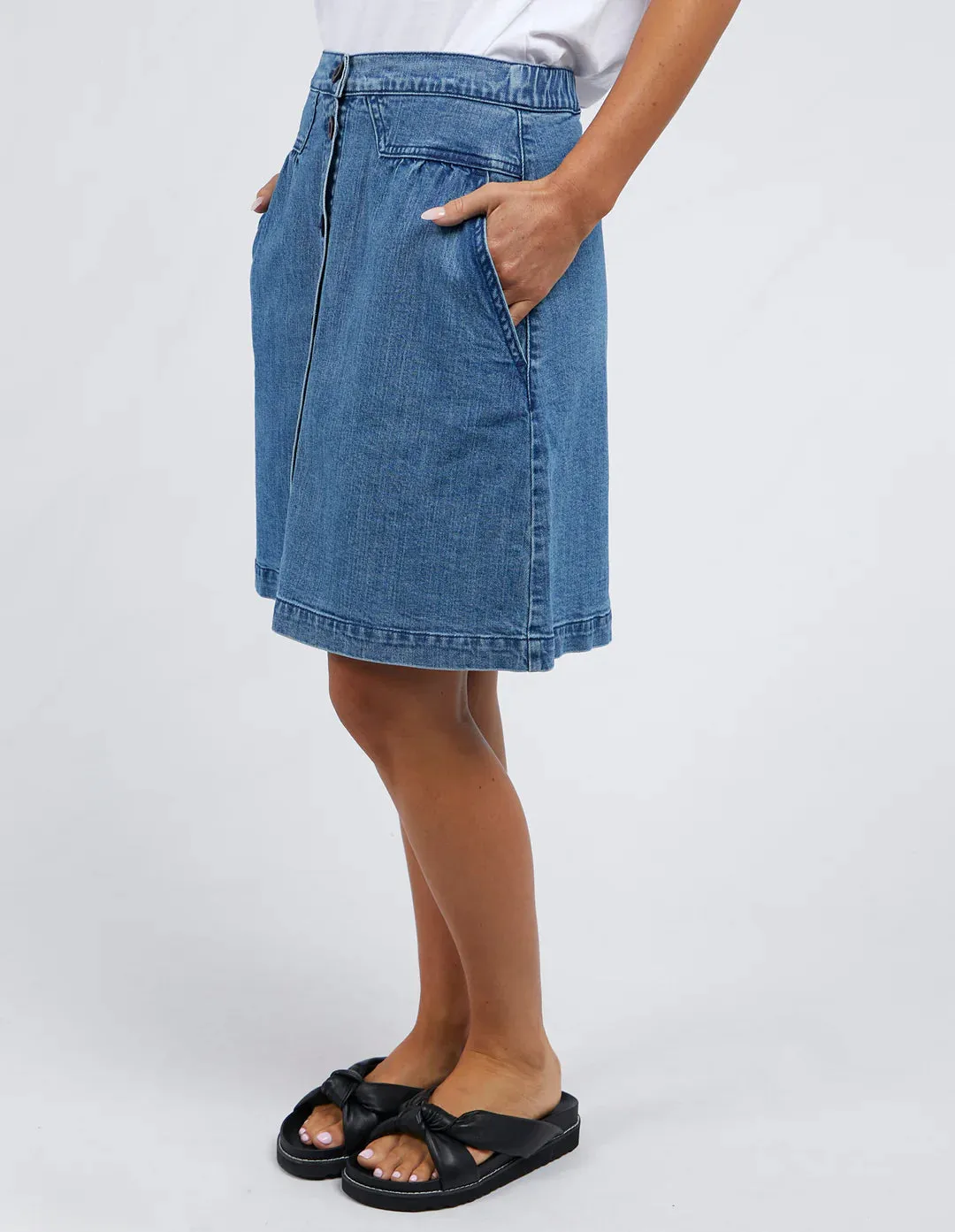 Amanda Skirt - Light Blue Denim