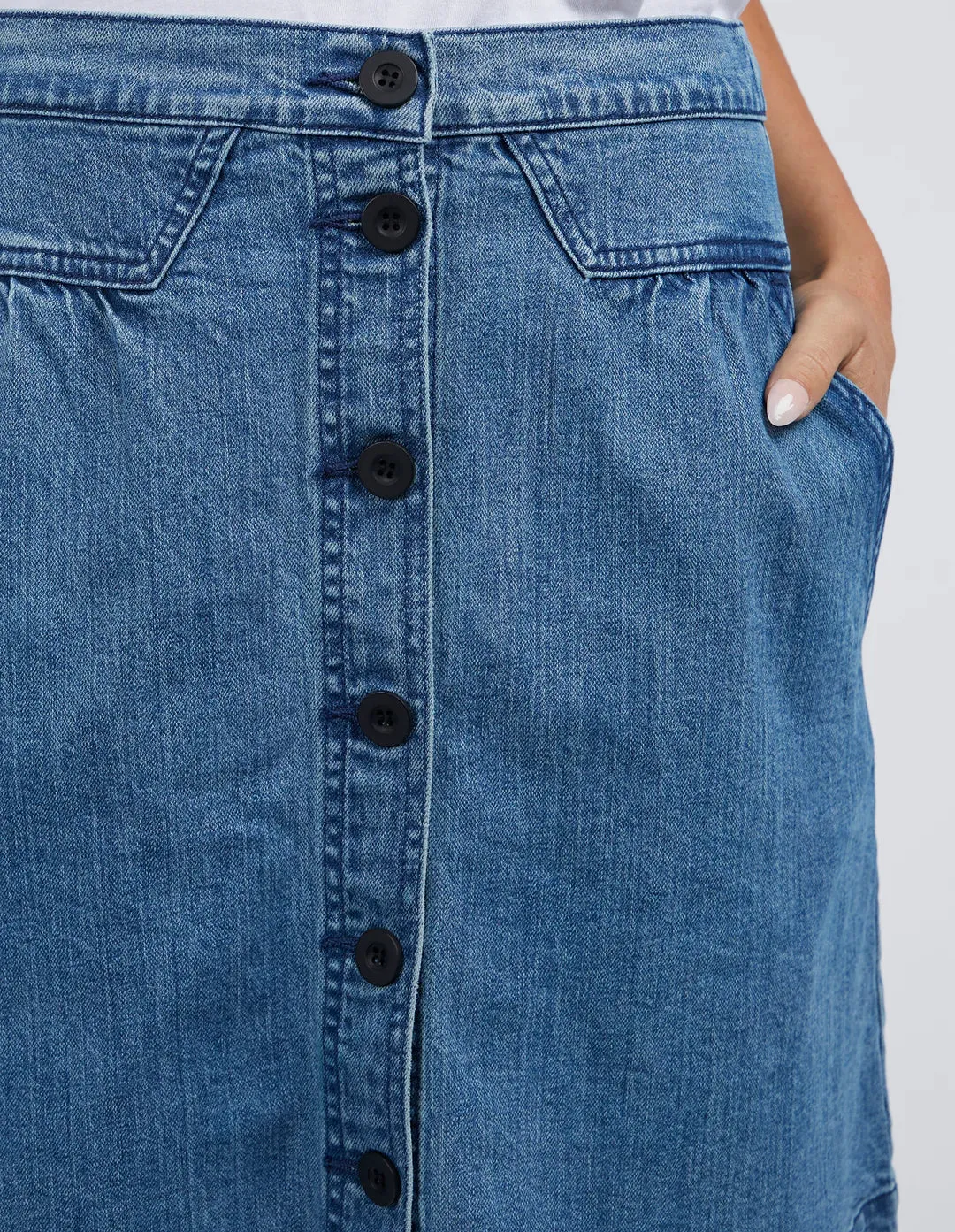 Amanda Skirt - Light Blue Denim