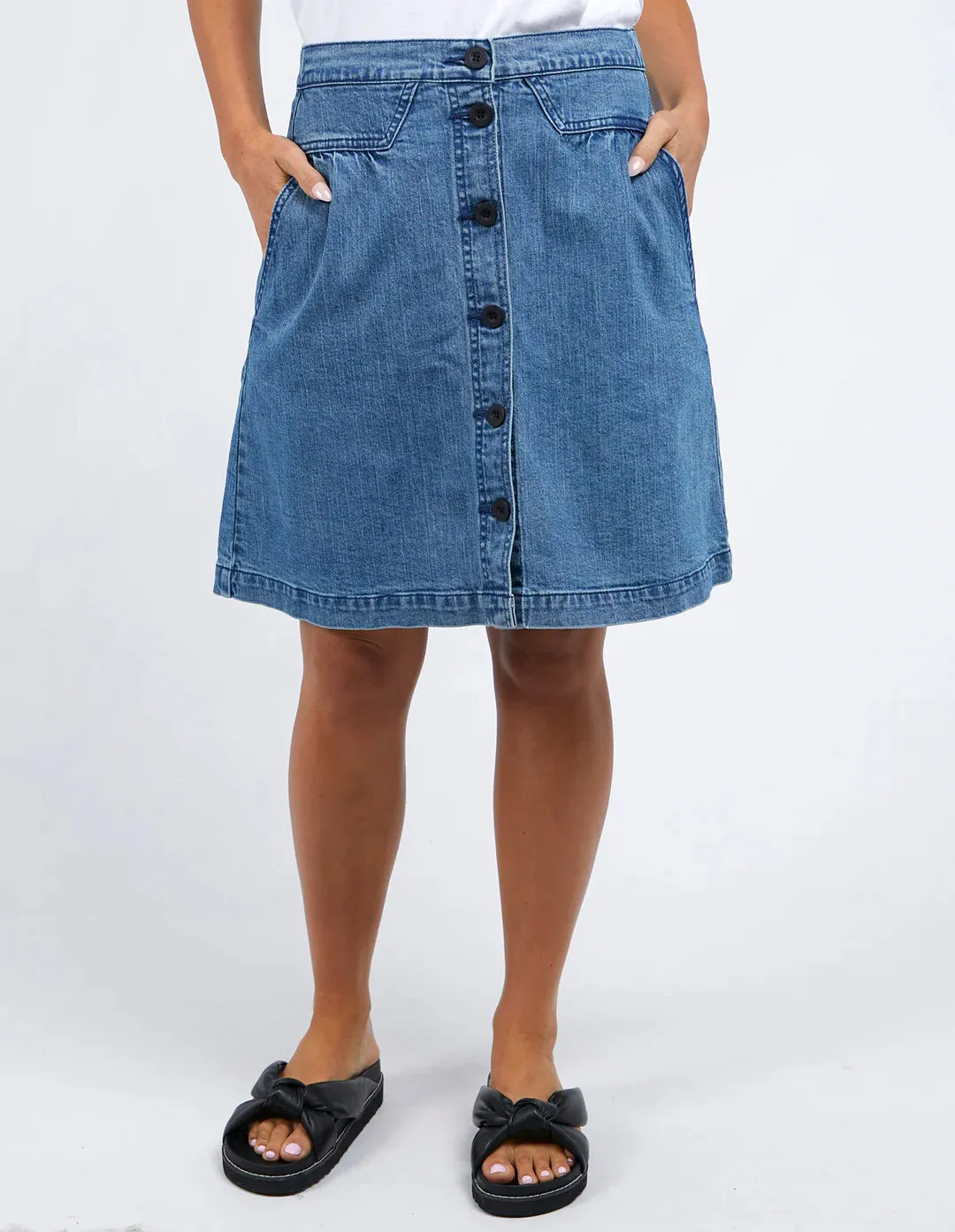 Amanda Skirt - Light Blue Denim