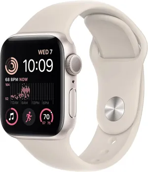 Apple Watch SE 2nd Gen (GPS   Cellular) 40mm Starlight Aluminum (Used - Fair Condition)