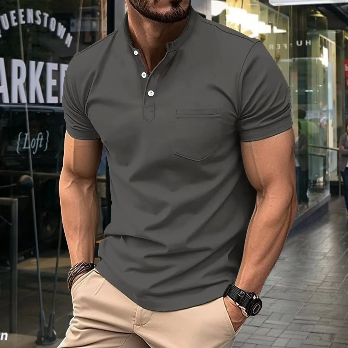 Mens Summer Golf Polo Shirt