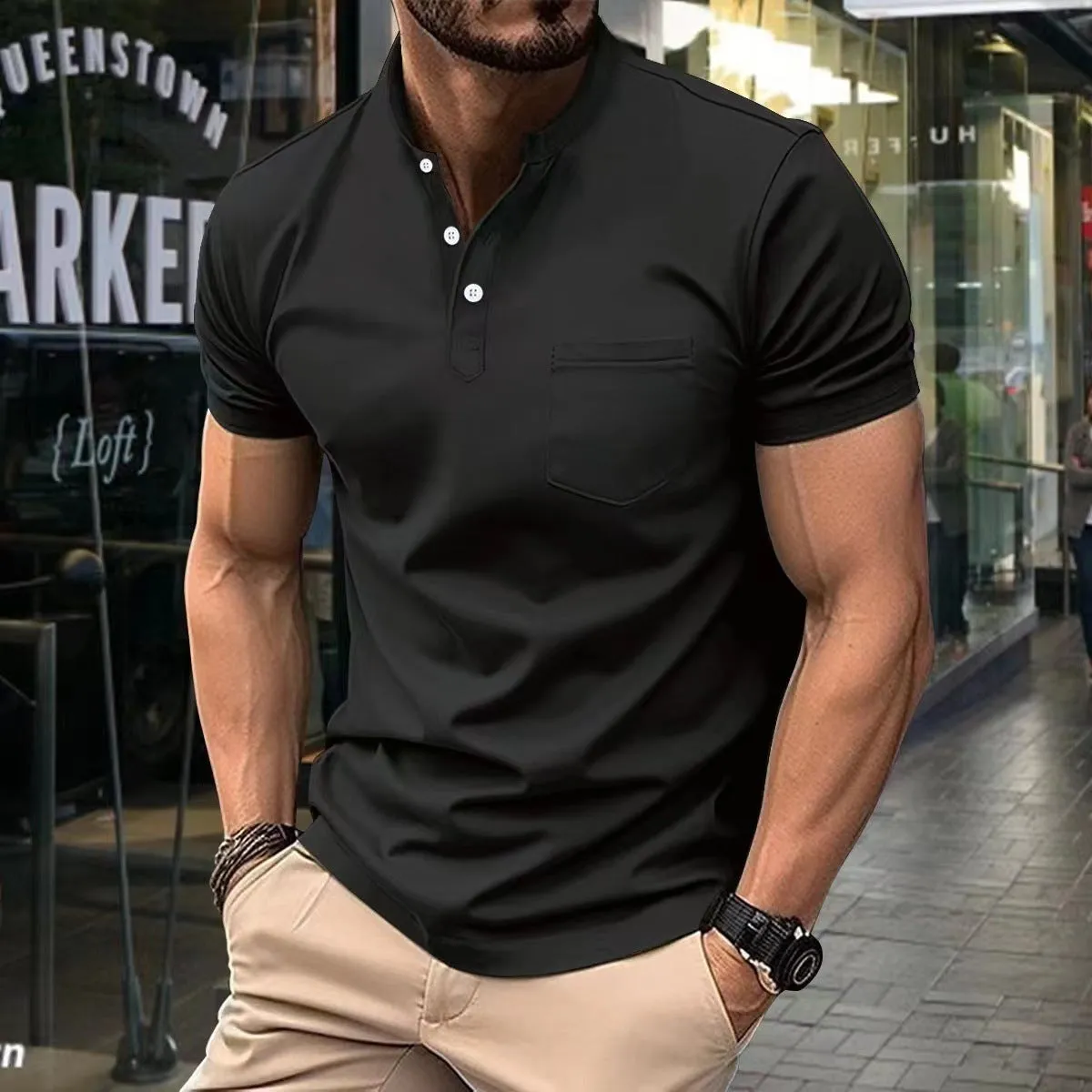 Mens Summer Golf Polo Shirt