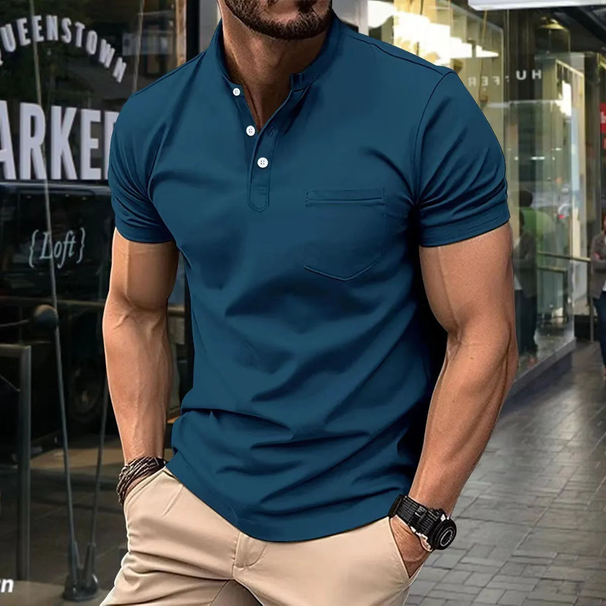 Mens Summer Golf Polo Shirt