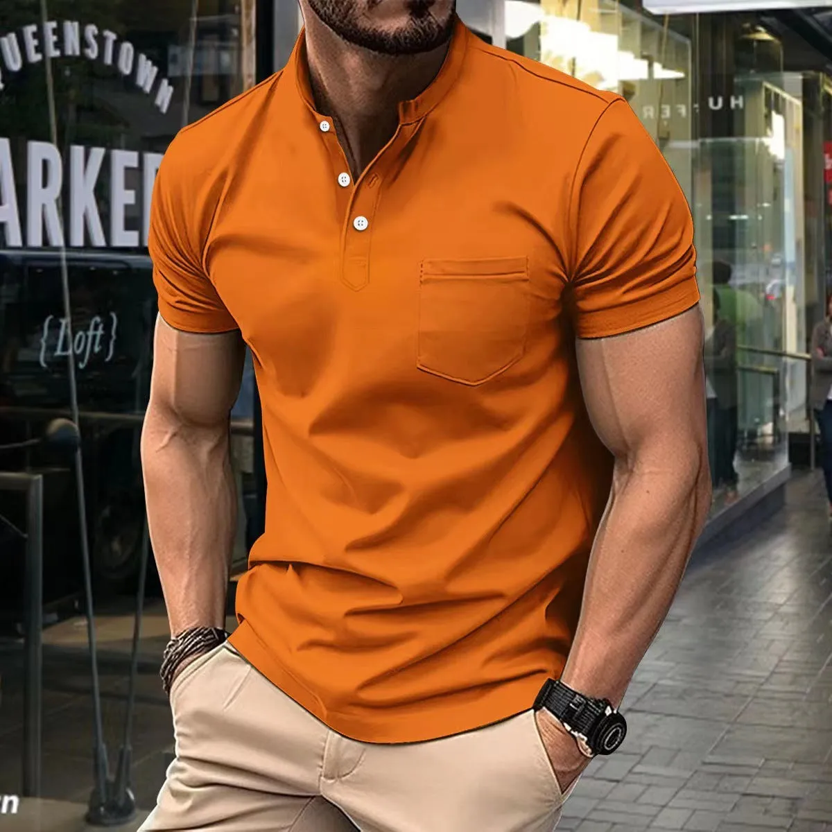 Mens Summer Golf Polo Shirt