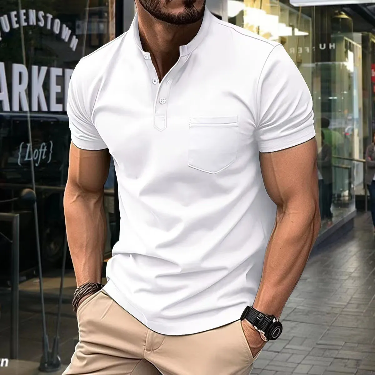 Mens Summer Golf Polo Shirt