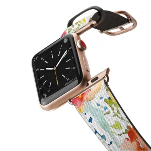 [OPEN BOX] CASETIFY Apple Watch Band Leather All Series 42 mm Aluminum Gold Frame 1 (Apple Watch sold separately)