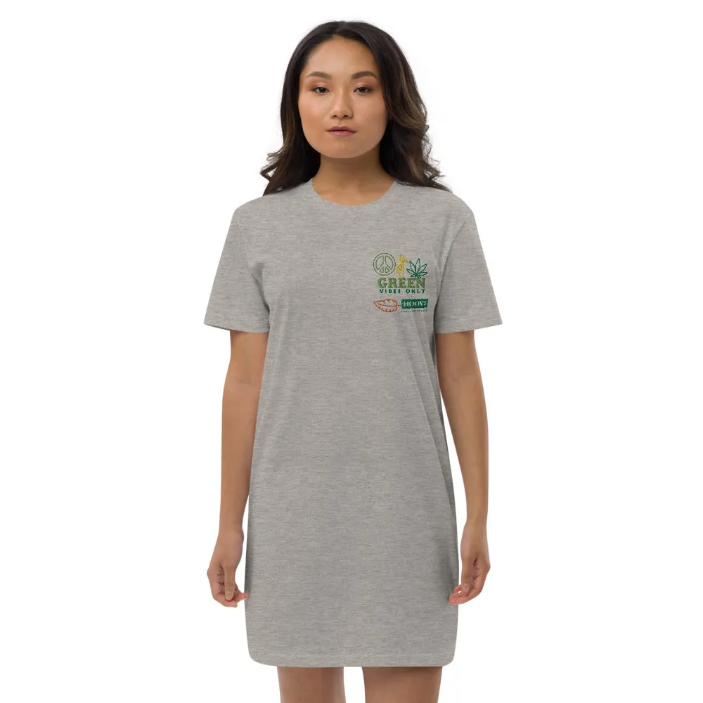 Organic Cotton Green Vibes T-shirt Dress