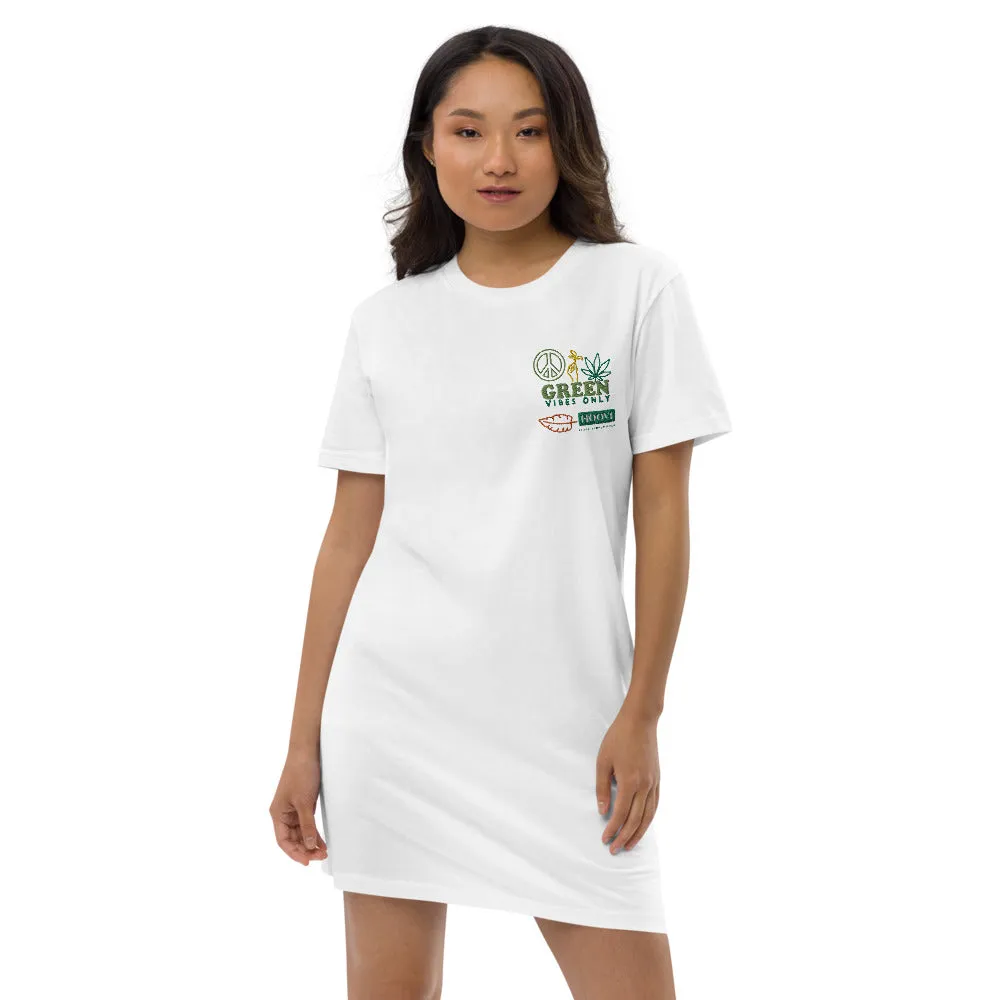 Organic Cotton Green Vibes T-shirt Dress
