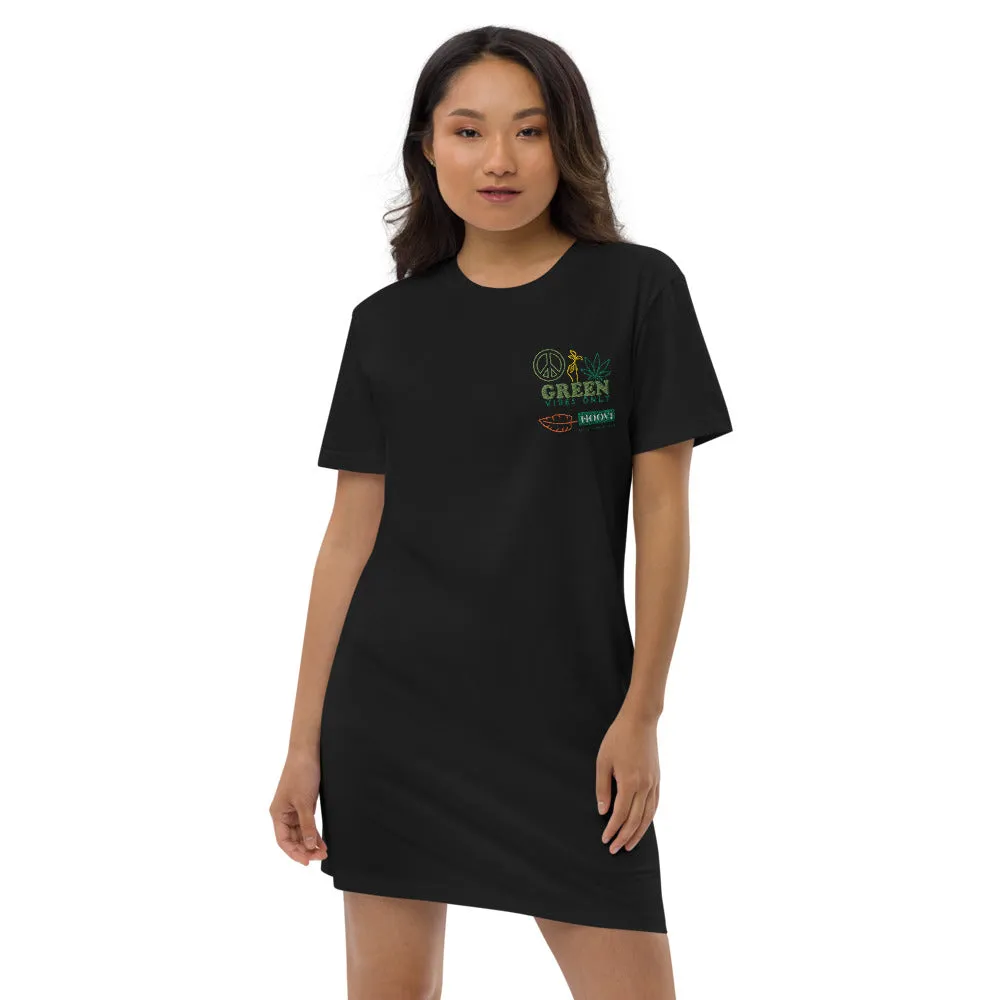 Organic Cotton Green Vibes T-shirt Dress