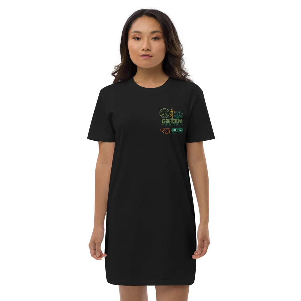 Organic Cotton Green Vibes T-shirt Dress
