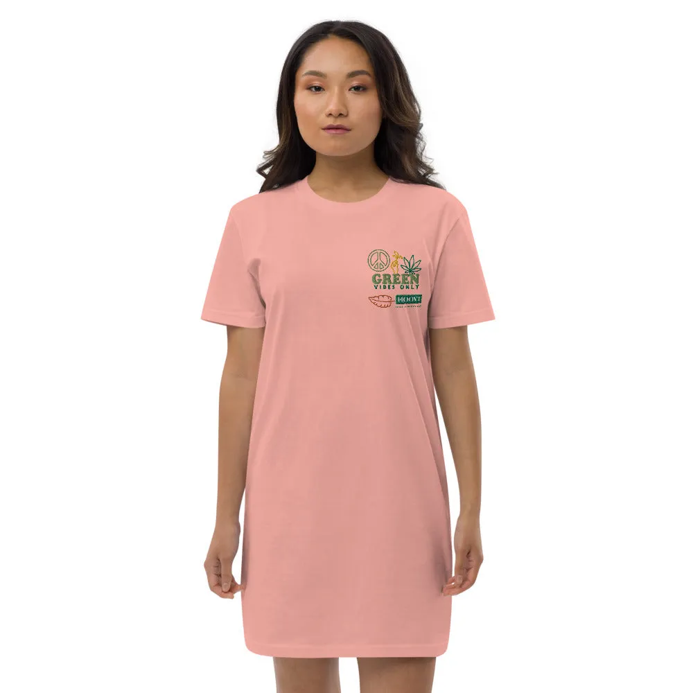 Organic Cotton Green Vibes T-shirt Dress