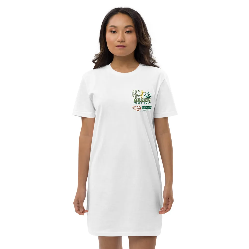 Organic Cotton Green Vibes T-shirt Dress