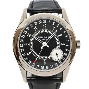 Patek Philippe Calatrava 6006G-001 White Gold Black Men's