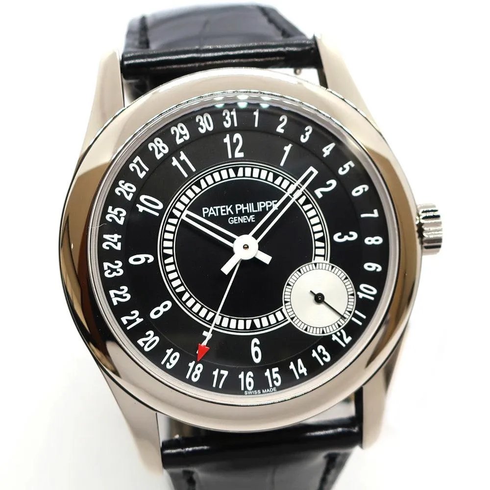Patek Philippe Calatrava 6006G-001 White Gold Black Men's