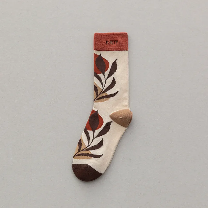 Personality Type Embroidery Cotton Socks