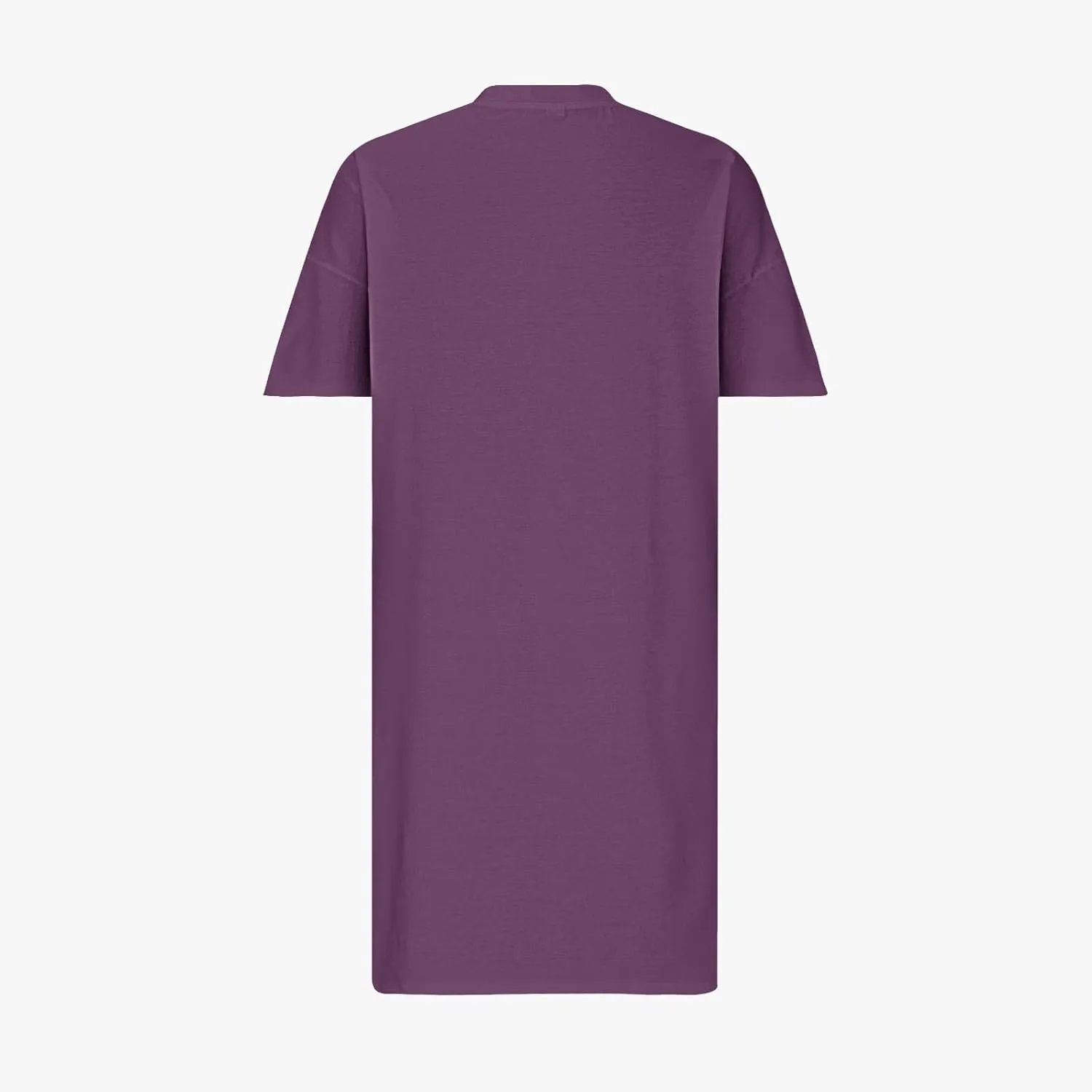 Plus Size V Neck Midi Dresses for Women Baggy V Neck T-Shirt Dress Solid Loose Fitting Sundress with Pokets