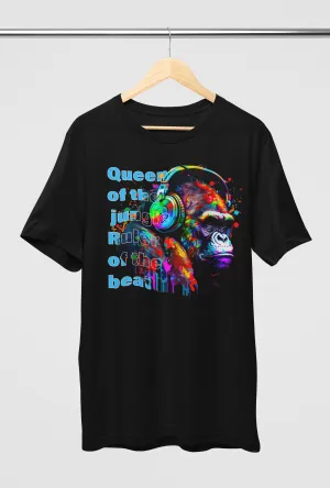 Queen of the jungle Ruler of the beat Women's T-Shirt