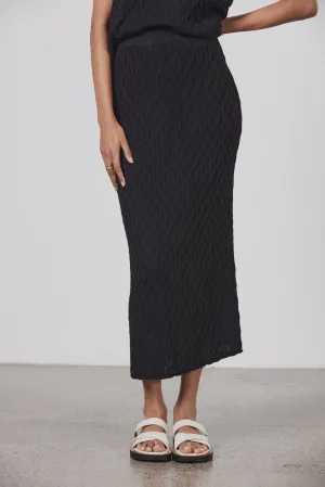 Romy Knit Skirt - Black