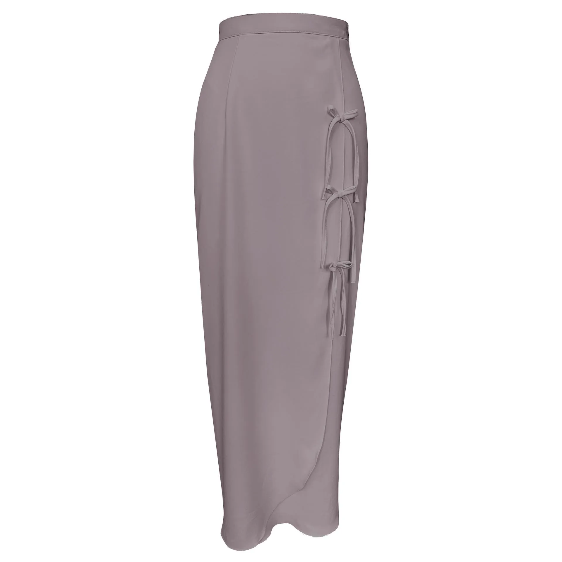 Shufeh Overlap Skirt - Dark Grey