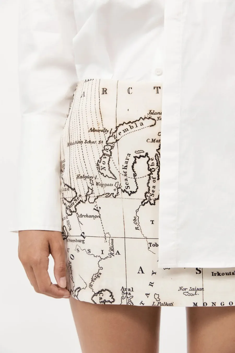 Silk Mini Skirt Atlas